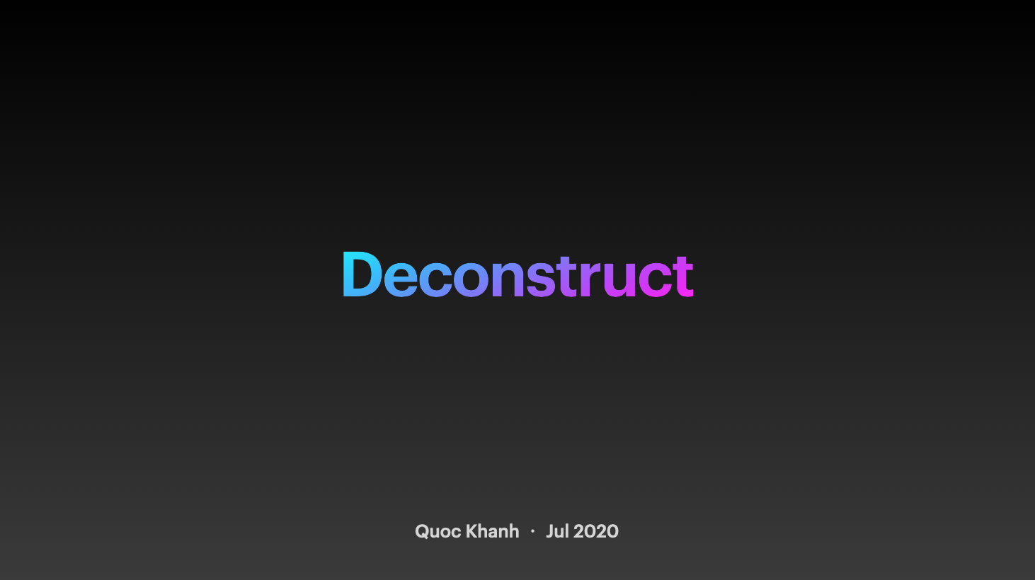 Deconstruct Title